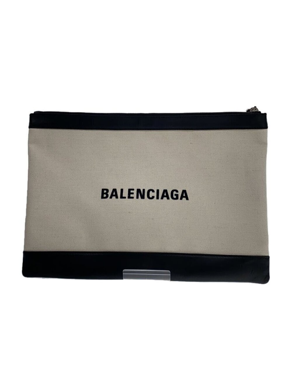 Balenciaga Clutch Bag Shoulder Canvas White